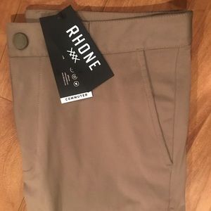Rhone Commuter Pants Skinny 30 x 31 Brown Khaki